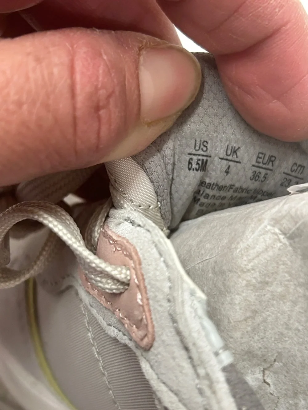 Naturalizer Women's Light Gray Sneakers with Pastel Pink, Yellow & Blue Accents - Picture 8 of 8